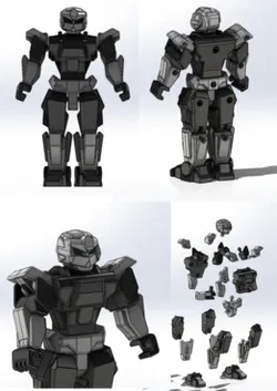 The robot model can flexibly move its joints
