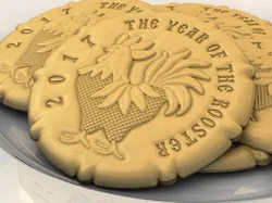 The year of the rooster biscuit - 2017