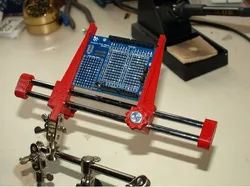 Third hand PCB vise