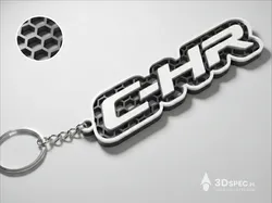 Toyota C-HR logo keychain - Free 3D Print Model