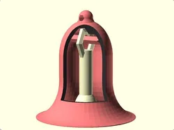 Bell with integral clapper