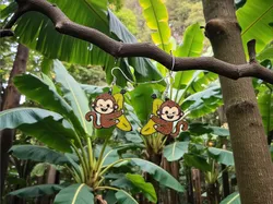 Crazy monkey earrings - Free 3D Print Model