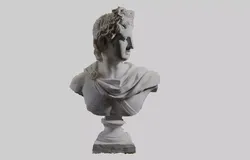 Damaged Ancient Bust 3D model
