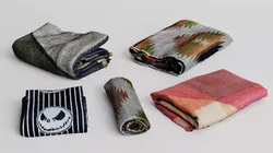 Folded Fabric Pack 3D model
