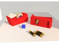 Full size tape dispenser
