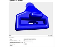 Parametric iPhone 4 dock in OpenJsCad