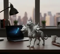 Cerberus, the three-headed dog  - Free 3D Print Model