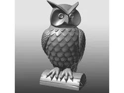 Owl Statue  Facing Left