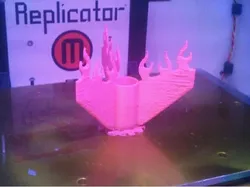 rocket flame tail fins