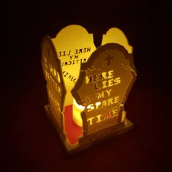 TOMBSTONE CANDLE SHADE ACCENT
