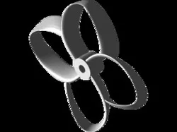 Toroidal propeller 4 blades