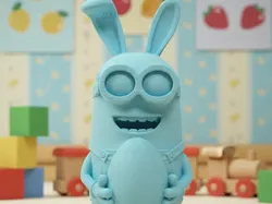 Easter Minion with an Egg - Free 3D Print Model
