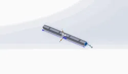 Linear guide with automated holes and screws