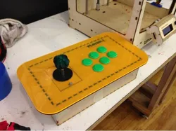 Rasp-Pi Personal Arcade w/ 3D printed joystick top