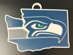 Seahawks State Logo Chain - Free 3D Print Model