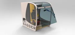 Tower crane operator cabin