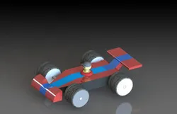 Toy car with Lego Man