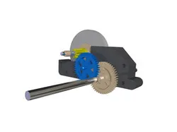 Toy motor with flywheel