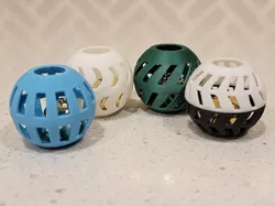 Cat Toy Balls - 4 Patterns - Free 3D Print Model
