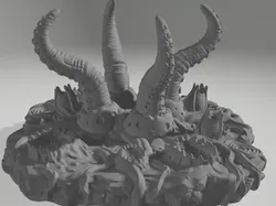 Eldritch terrain with tentacles - Free 3D Print Model
