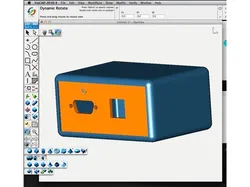 Electronic enclosure with front panel design