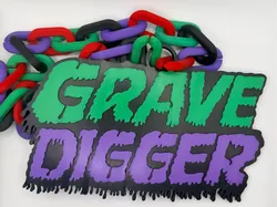 GRAVE DIGGER HYPE CHAIN MONSTER JAM - Free 3D Print Model