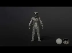 SPACESUIT Silver Mercury Navy Mark IV 3D model