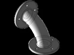 Transition pipe with flange