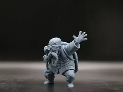 Master Muten Roshi – Paintable Anime-Figurine - Free 3D Print Model