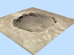 Meteor Crater 3D model