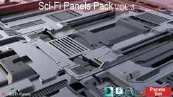 Sci-Fi Panels vol 3 3D model