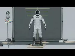 SpaceX Dragon Starman Spacesuit Rigged 3D model