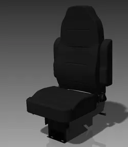 Truck Seat, Heritage Silver