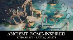 Ancient Roman Architecture Kitbash Pack Blender 3D model