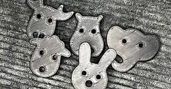 Animal Clothes Buttons by Lars Printing Solutions | Download free STL model | Printables.com
