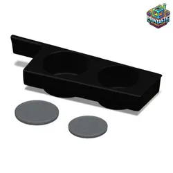 BMW E39 Front Center Console Cupholder Base with Decorative Caps