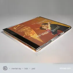 CD  Jewel Case and CD Disc 3D model