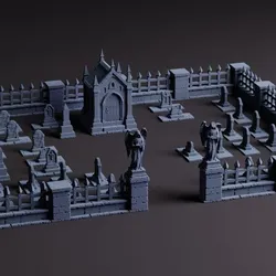 Cemetery of the Fallen - Complete 3D Printable Set