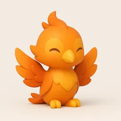 Chibi Phoenix – Cute Mythical Bird