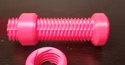 Double threaded bolt by Wout | Download free STL model | Printables.com