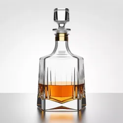 Elegant Crystal Whiskey Decanter 3D model