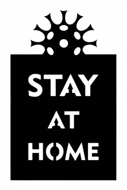 Free Home Decorations & Ornaments STL Download - Stay home stencil 2by SMT_M 🦊