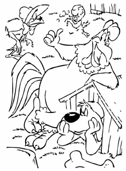 Free Other STL Download - Foghorn Leghorn stencil 3by SMT_M 🦊
