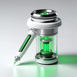 Futuristic Syringe Vial Charger 3D model