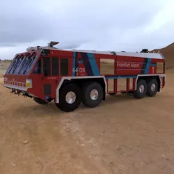 GFLF Simba 8X8 Firefight Truck Studio Max 3D model