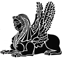 Gratis Digital Art STL indir - Sfinx stencil 2 - SMT_M 🦊