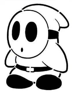 gratuită de Digital Art STL Descărcare - Șablonul Shy Guy 2 - SMT_M 🦊