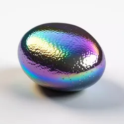 Iridescent Bumpy Egg Abstract Decoration 3D model