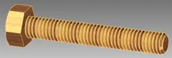 Metric M6 hex head screws and nuts collection