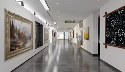 Modern Contemporary Art Gallery Exhibition Hall Interior 3D model